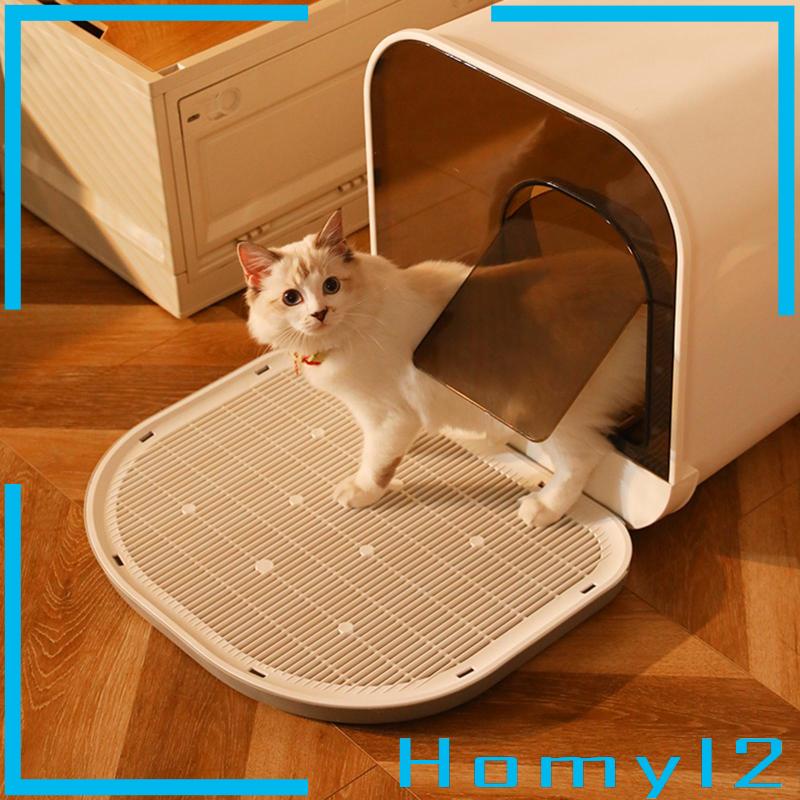 [HOMYL2] Alas Kotoran Kucing Non Slip Litter Trapping Mat Untuk Perlengkapan Hewan Peliharaan Kucing Indoor