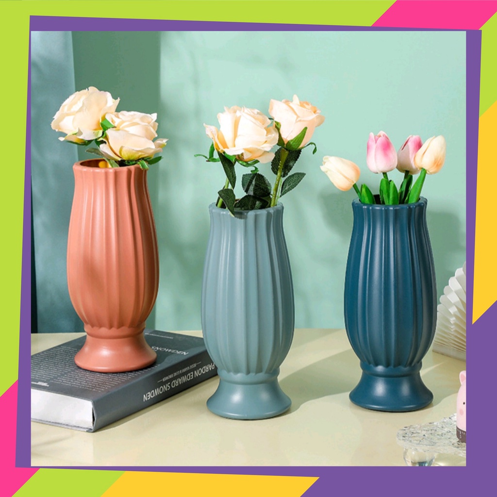 1870D1 / Pot bunga plastik dekorasi / Vas bunga hias tanaman dekorasi