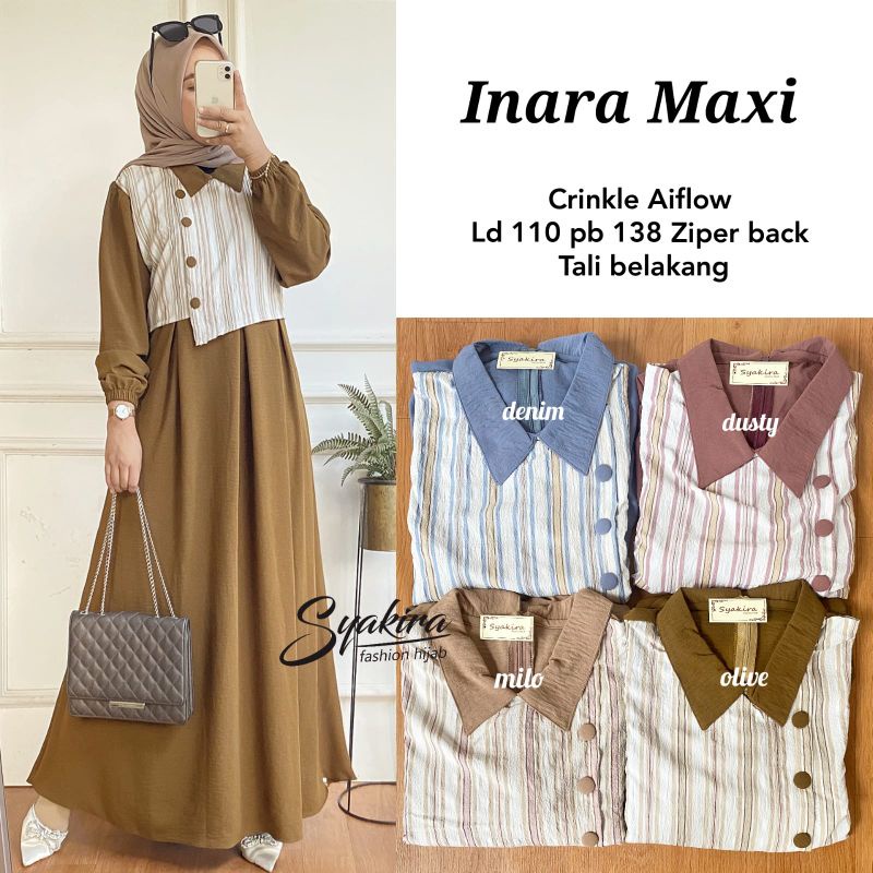 INARA MAXI ORI SYAKIRA | Crinkle Airflow