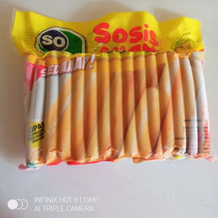 

so nice sosis ayam 1 kg isi 40 pcs