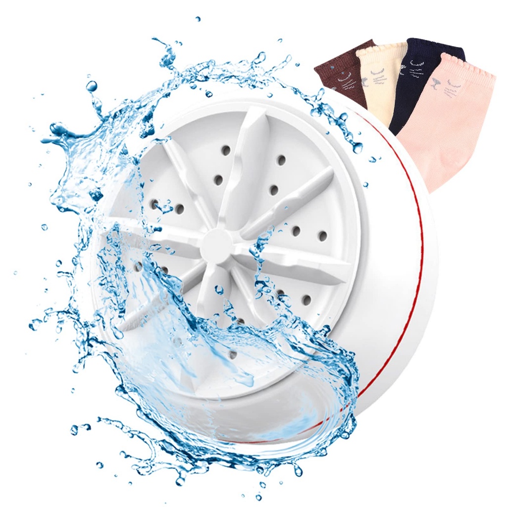 (NCS) Rokeet Mesin Cuci Mini Portable Ultrasonic Turbine Washer Cleaning Wash Portable USB Multifungsi