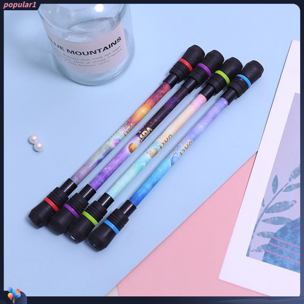 Populer Berputar Pena Gaming Langit Berbintang Novelty Jari Pereda Tekanan Anti-Selip Non Slip Gel Pulpen