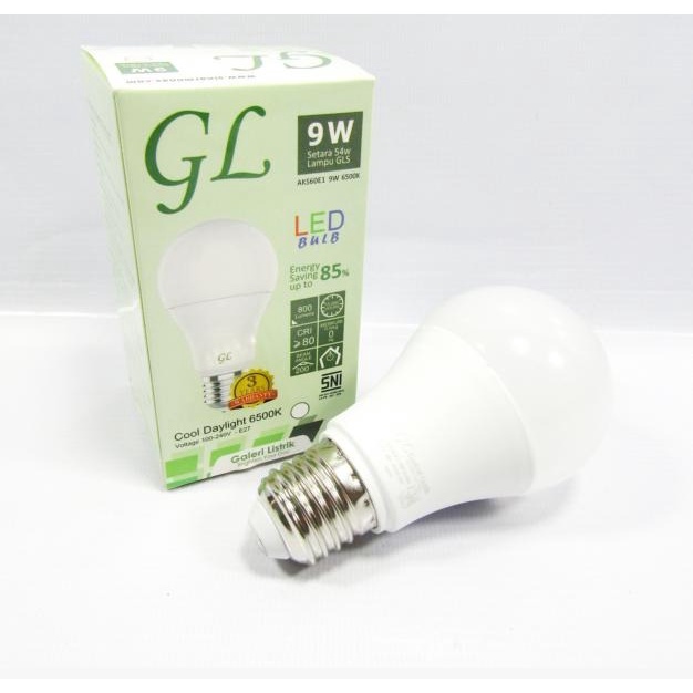 Lampu led bulb bohlam General Lighting 9 watt putih