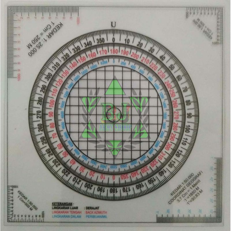

PROTRACTOR NAVIGASI BUSUR DERAJAT PROTEKTOR BULAT