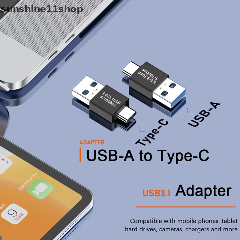 Sho USB 3.1 Coupler Female to USB Tipe C Female Adapter Konverter Sambungan Extender USB Kecepatan Super N