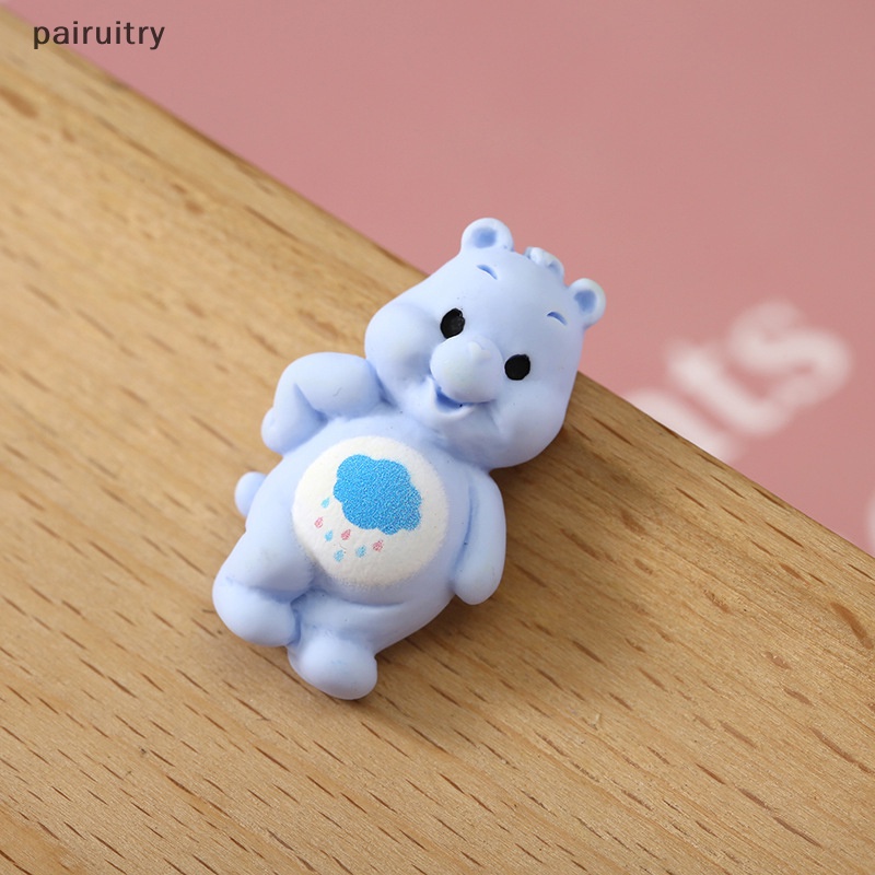 Prt 10PCS Beruang Lucu DIY Bahan Cream Lem Resin Aksesoris Ponsel Case Aksesoris Gantungan Kunci Kulkas Magnet Dekorasi PRT