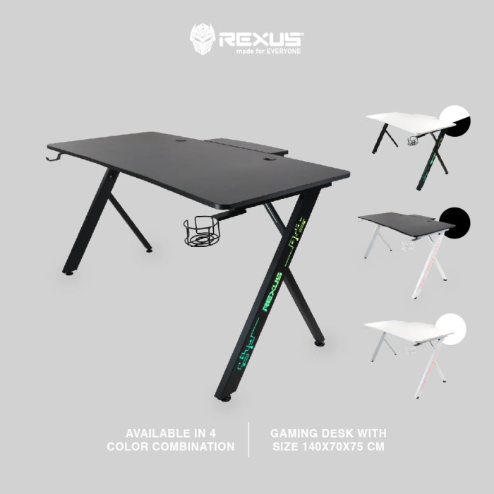 Rexus Gaming Desk / Meja Gaming Gala RGB LED RXD-140