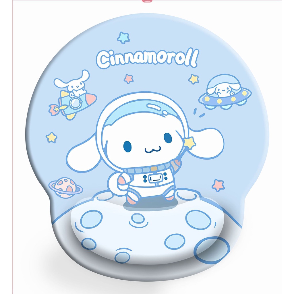 Kuromi Cinnamoroll 3D Kartun Mousepad Ipad Tablet Komputer Laptop Dukungan Pergelangan Tangan Mouse Pad Perlengkapan Kantor [ZXL]