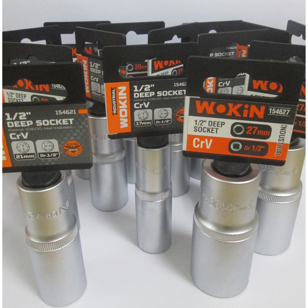 Kunci Sok Panjang 08-32mm - Deep Socket Shock CrV 1/2&quot; 6PT 8-32mm