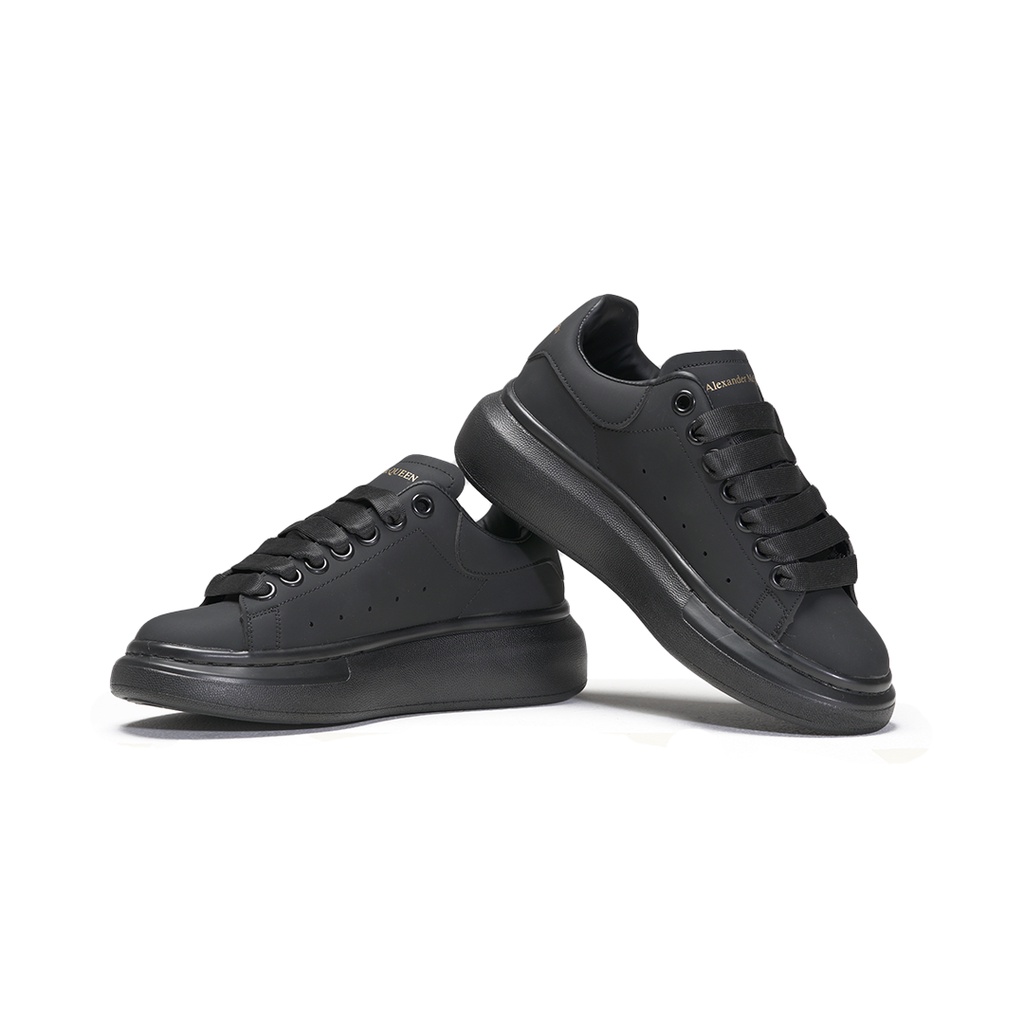 (KICK) Alexandre McQueen - Full Black (FB) Sepatu Sneaker Pria & Wanita