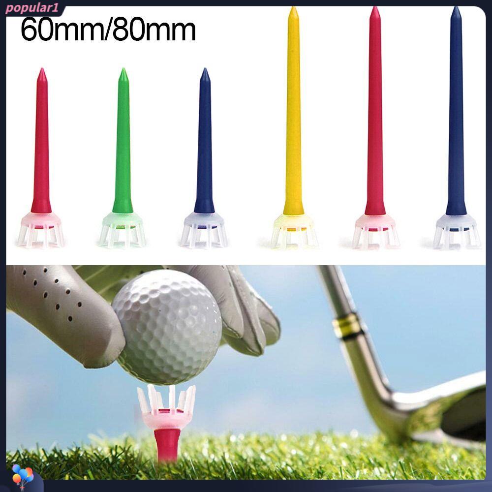 Populer 10PCS Golf Tees Alat Latihan Plastik Aksesoris Golf Tahan Lama