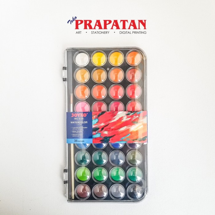 

Joyko Watercolor Block 36 Warna WC-3-36 / Cat Air Joyko