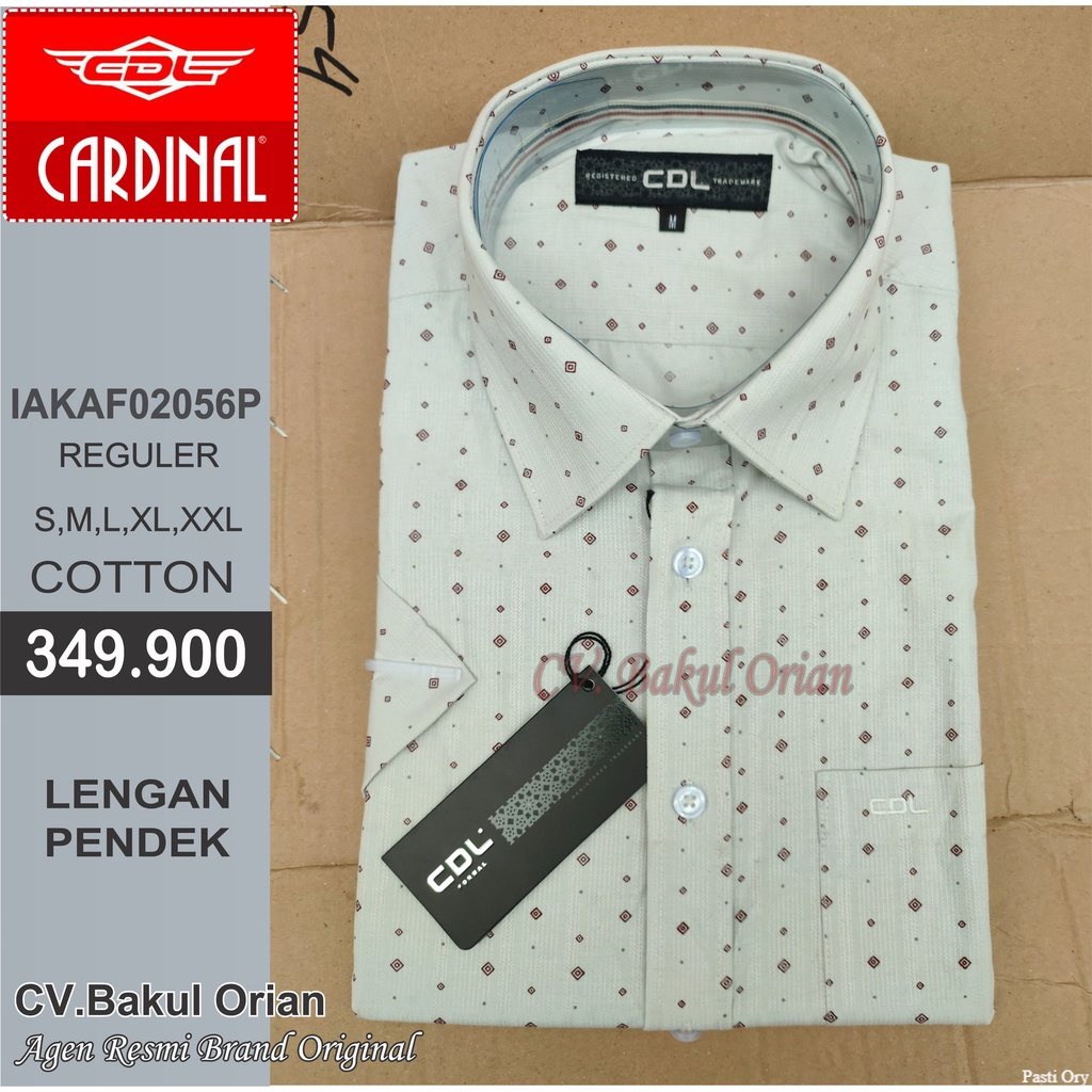 Baju Pria Kemeja CDL Cardinal Original - IAKAF02056P Pasti Ori