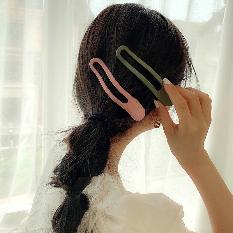 Trendy Matte hair Clip Untuk Wanita Chic Dan Bertekstur hair Claw Aksesoris Rambut