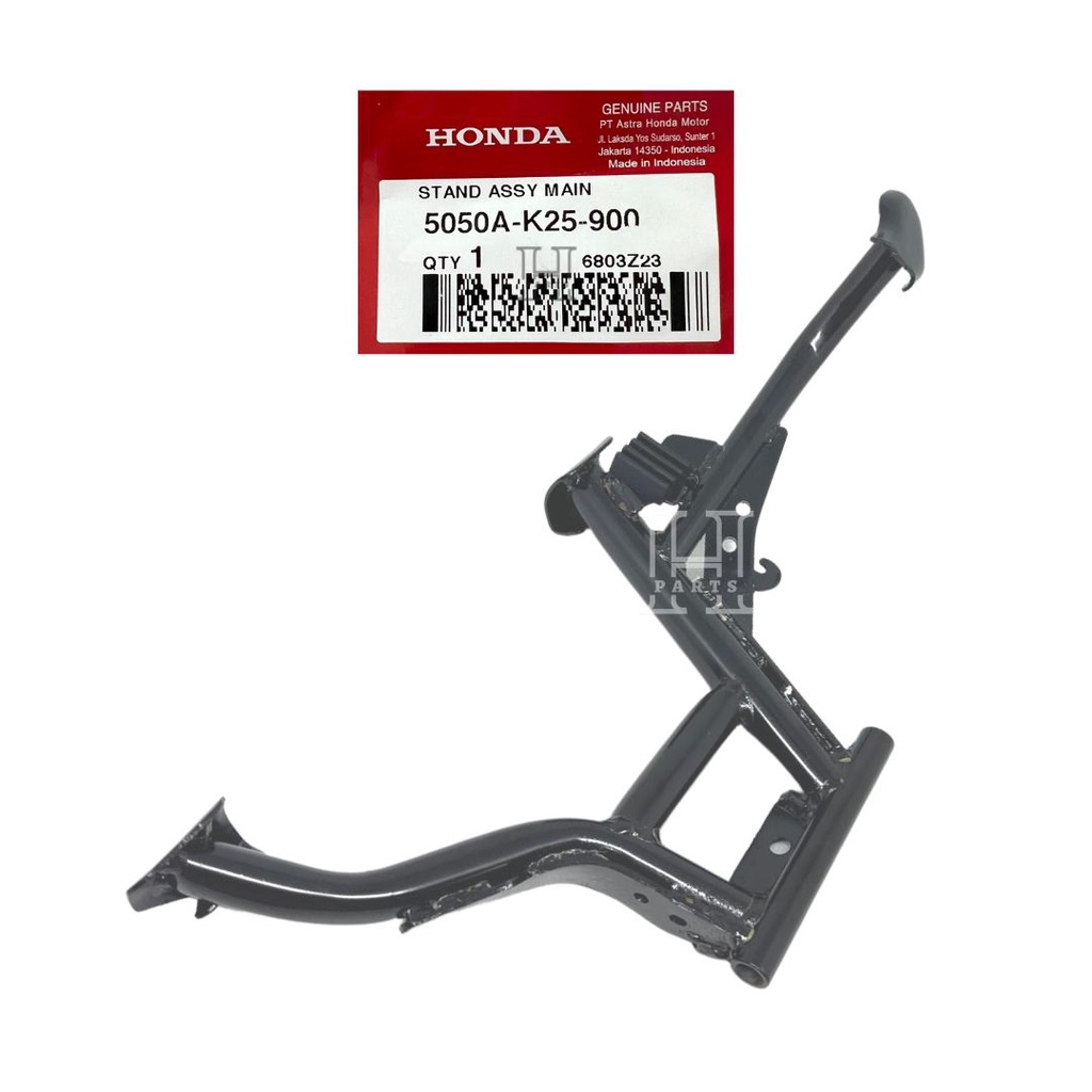 STANDAR DUA TENGAH STAND ASSY MAIN BEAT SCOOPY SPACY VARIO FI ESP 5050A-K25-900 ASLI ORIGINAL AHM HGP HONDA