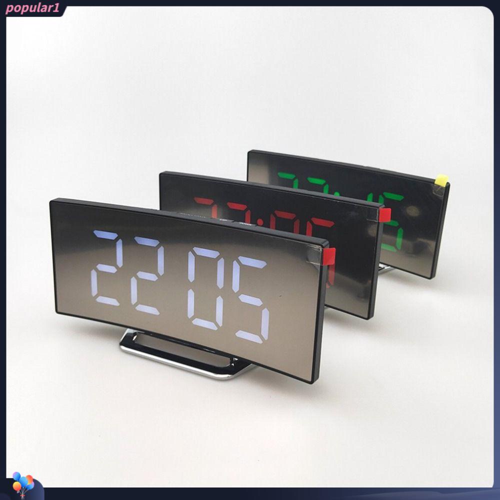 Populer Jam Alarm Kreatif Lampu Tidur Suhu Kalender Angka Clock LED Digital