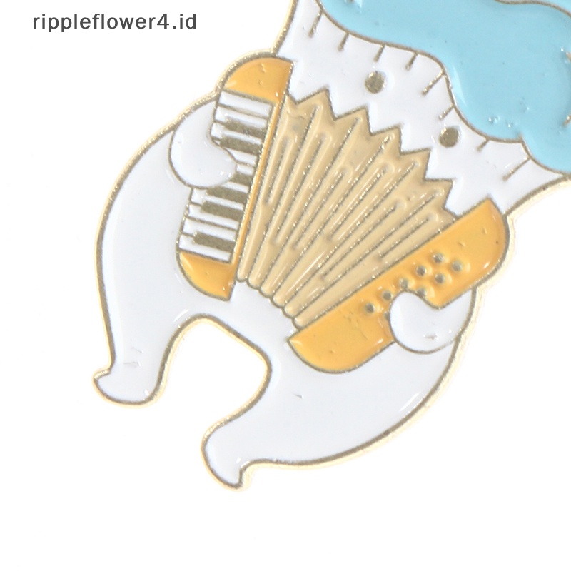 {rippleflower4.id} Lencana Jamur Lucu Bros Enamel Pin Di Ransel Wanita Anime Pin Enamel~