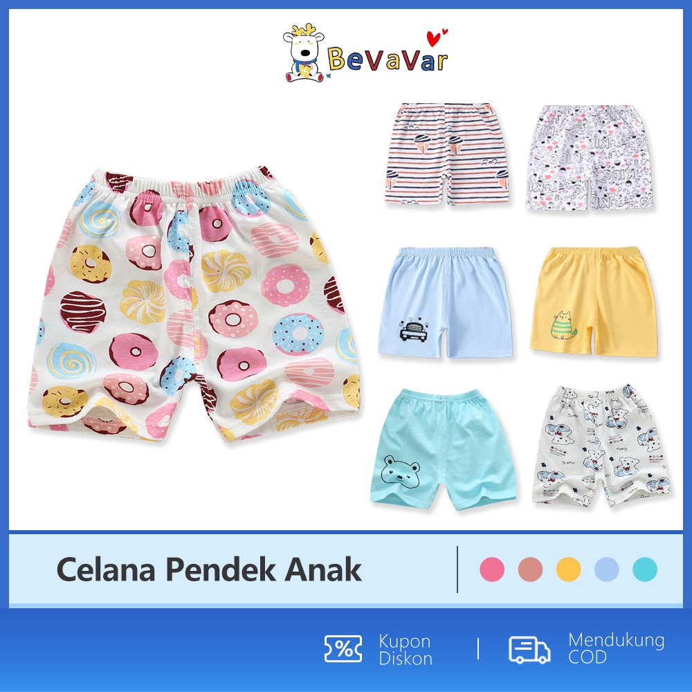 BEVAVAR 0-3 thn Celana Pendek Anak /Celana Pendek Bayi Cotton Short Pants