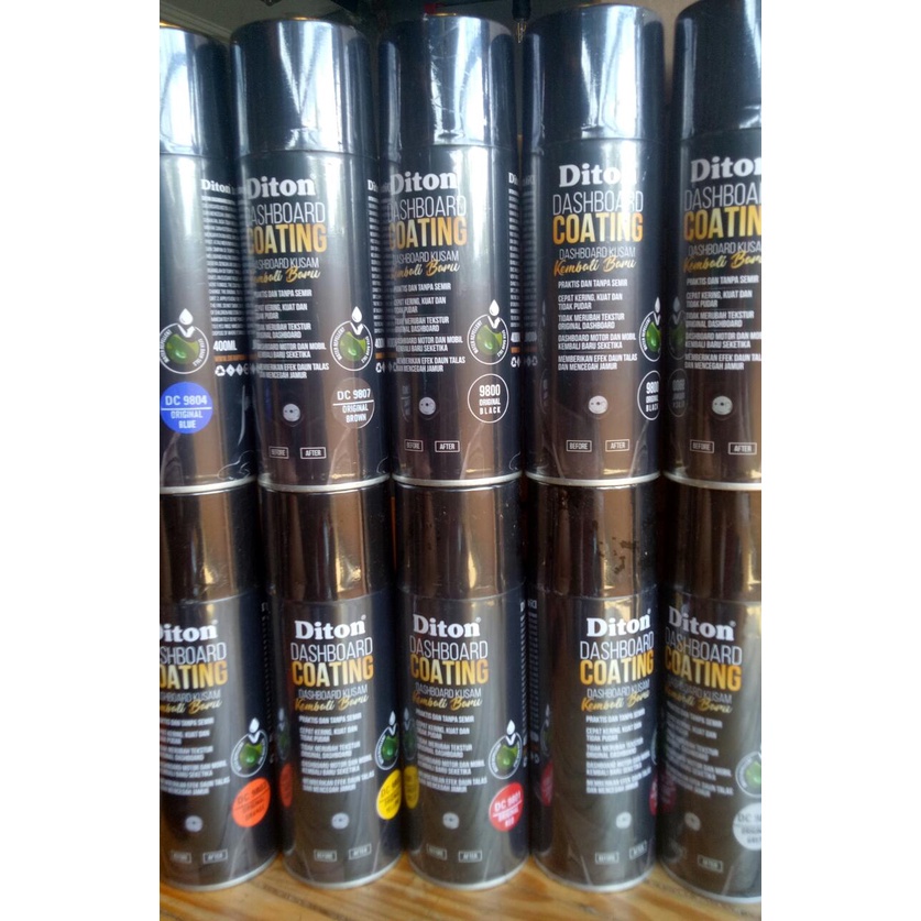 diton premium dashboard coating hitam dashbor kuning biru merah maroon dashbor merah original brown grey 400ml