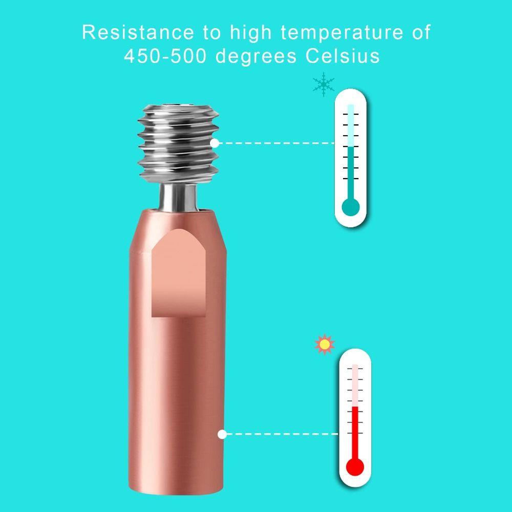 Populer 2pcs V6 Heatbreak Mudah Dilepas Tembaga Heatbreak Throa M6 Bimetal Heatbreak Untuk Ender3V2 Ender 3 Pro CR10