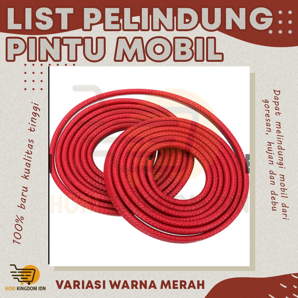 【5/10M】Karet Pintu Mobil/List Pelindung Pintu Mobil Universal Peredam Suara Strip VAriasi Aksesoris Mobil