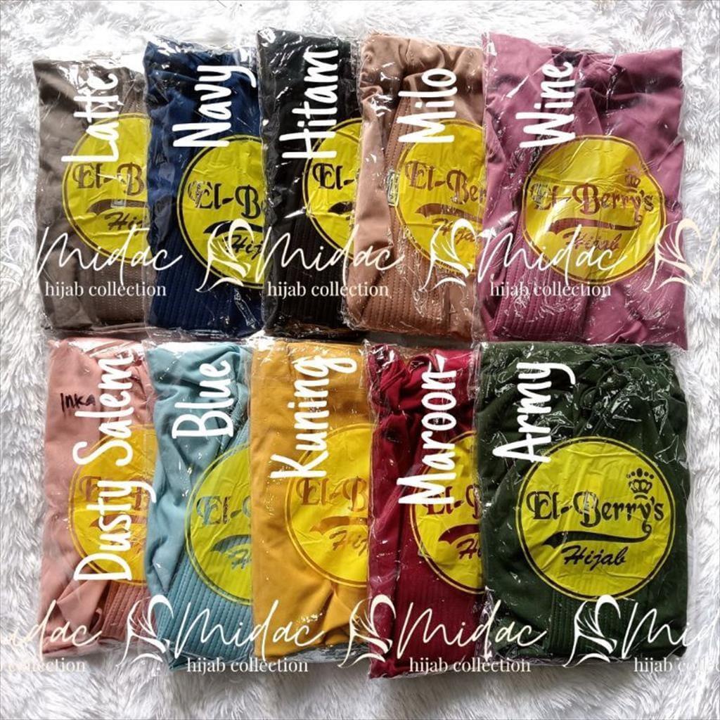 (El-Berry Leoni) Hijab Instan Bergo Rempe Leoni by El-Berrys - Jersey