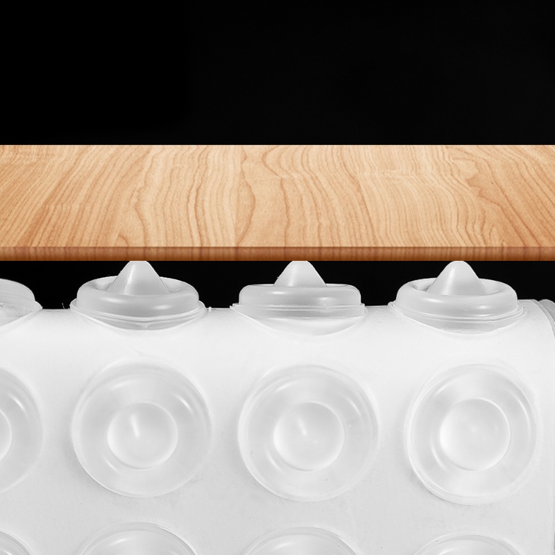 [Unggulan] Lantai Dinding Shock-proof Mute Mat Furniture Anti-Tabrakan Bantal Anti-slip Keyboard Memperbaiki Stiker Perekat Diri Silika Gel Partikel Pintu Laci Buffer Guard Pad