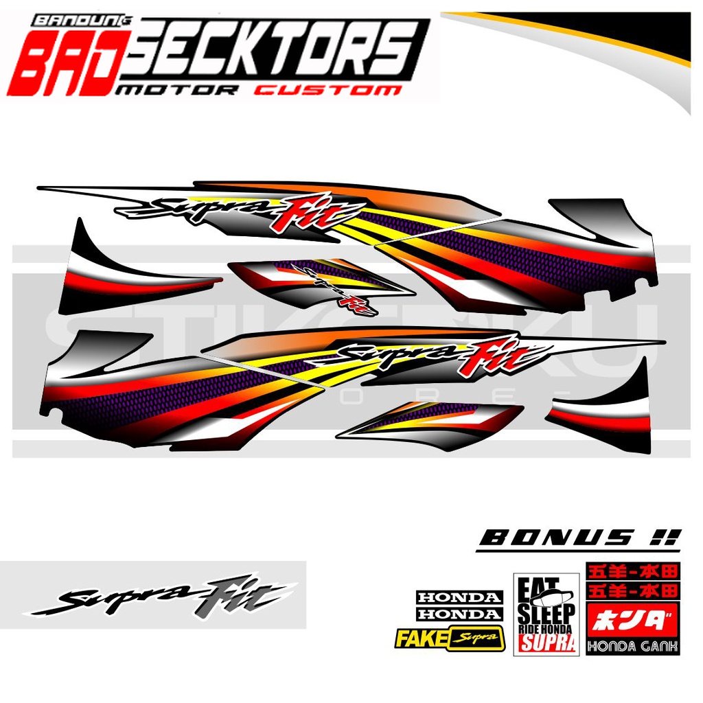 STRIPING SUPRA FIT LAMA 3/ STIKER SUPRA FIT OLD / STICKER SUPRA FIT OLD / SETIKER SUPRA FIT LAMA / S