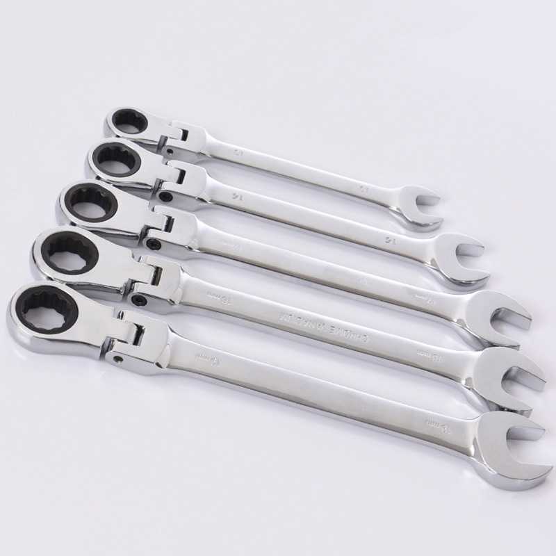 CSO OLOEY Kunci Pas Dual Head Combination Ratchet Wrench Flexible Head