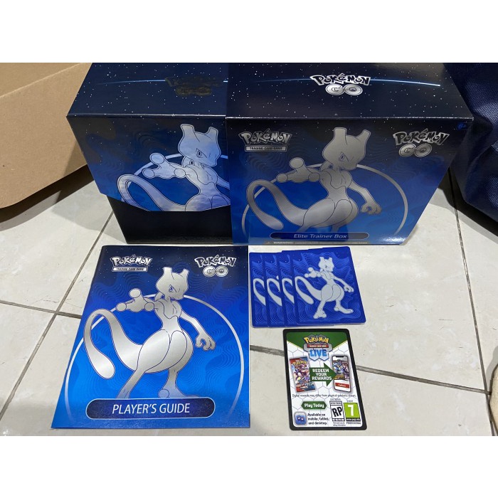 Kartu Pokemon TCG Elite Trainer Box Go Storage Box & Separator Mewtwo