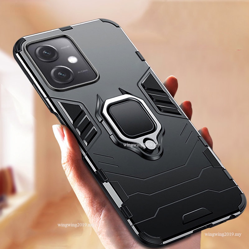 Shockproof Armor Case Untuk Xiaomi Poco X5 Pro 5G Cases Stand Holder Magnetic Phone Back Cover Untuk Pocophone Poco X5 Tritone