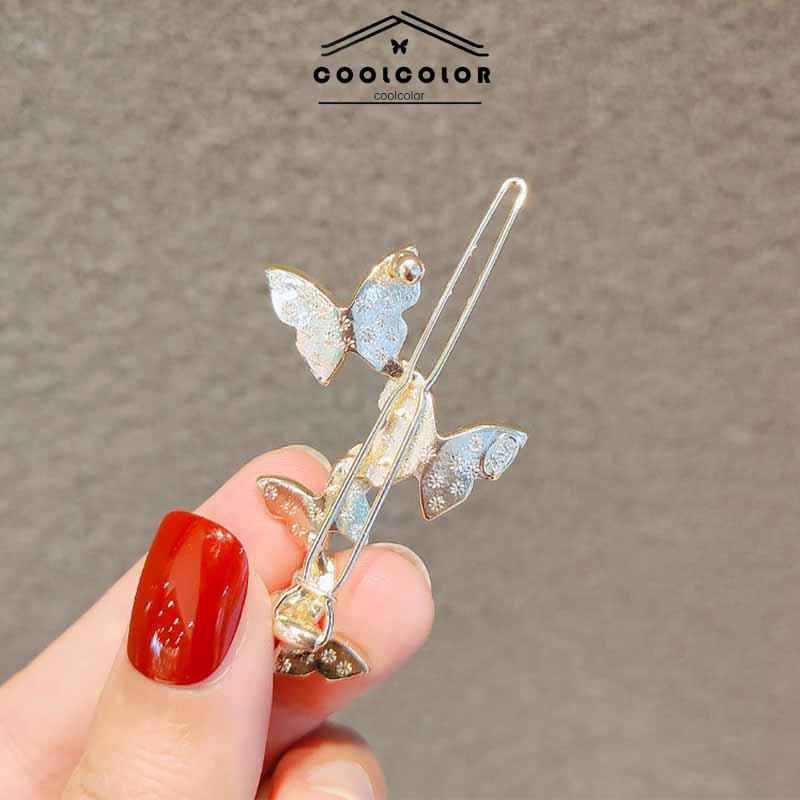 COD❤️Jepit Rambut Butterfly Hairpin Elegance Shining Untuk Korea Fashion- cl