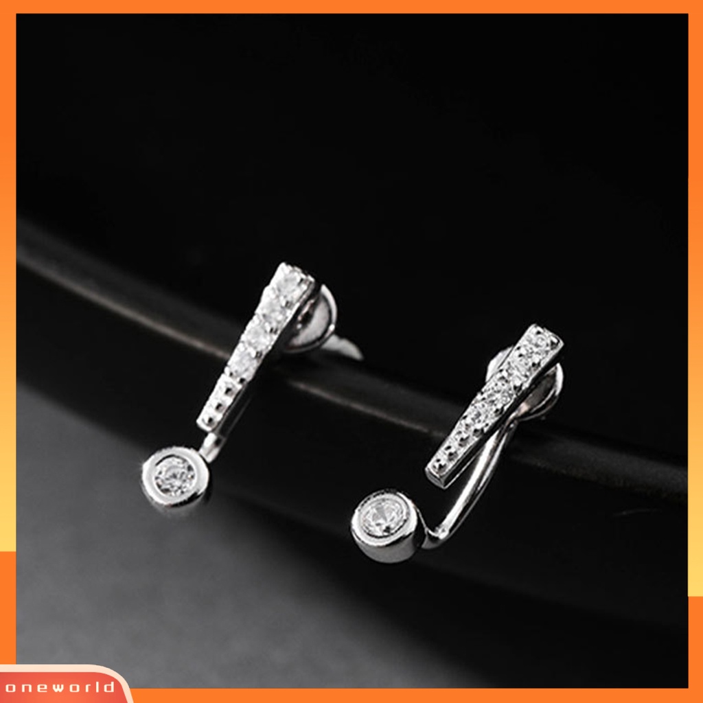 [WOD] 1pasang Anting Pejantan Tanda Seru Asimetris Wanita Tanda Tanya Kecil Ear Studs Perhiasan Hadiah