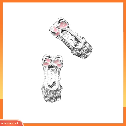 [WOD] Wanita Lucu Ikatan Simpul Sepatu Balet Bentuk Telinga Studs Fashion Shiny Earrings Jewelry