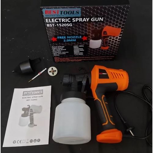 Electric Paint Mesin Semprot Cat Spray Gun Elektrik BESTTOOLS BST1520SG 800cc  Zoom Alat Spraygun Pe