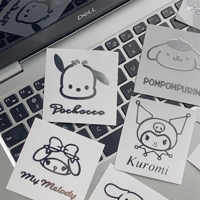 [Harga Grosir] Kartun Lucu Pacha Anjing Stiker Logam Ins Gaya Seri Sanrio Stiker Logam Dekoratif Tahan Air Stiker Stiker Logam Untuk Dekorasi Kamar Komputer Ponsel