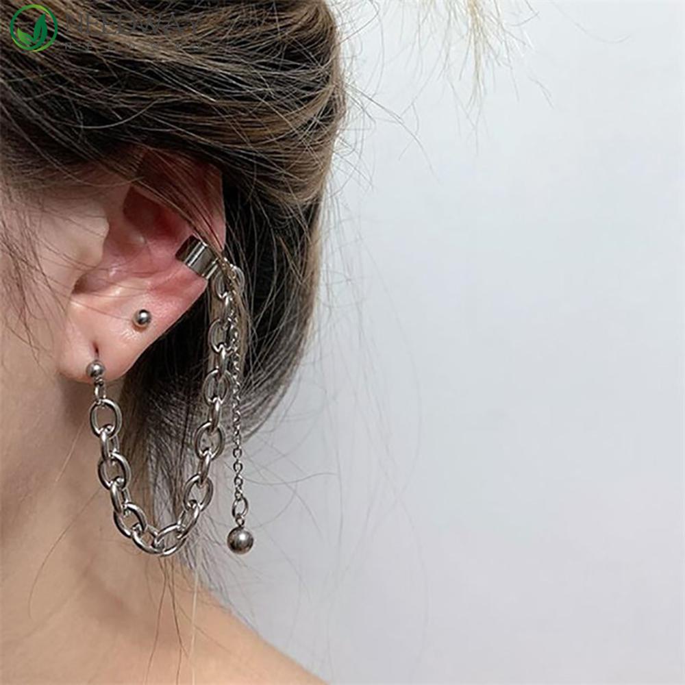 Needway Stud Anting Keren Hip Hop Pria Wanita Cewek Cowok Tulang Rawan Tragus Ring