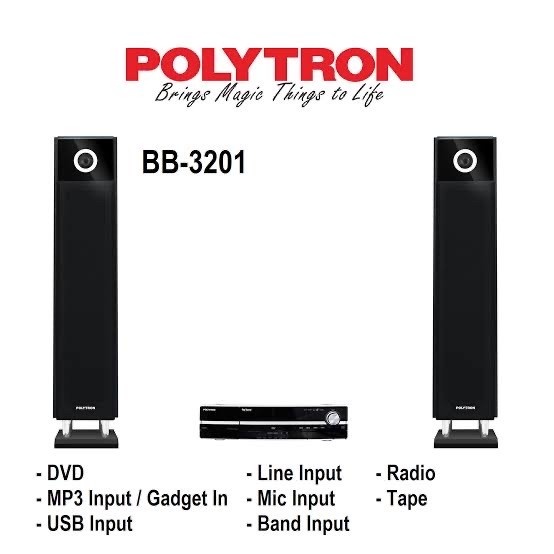 SPEAKER POLYTRON BB 3201 BIG BAND 3201 HOME THEATER POLYTRON BB3201 PURBALINGGA