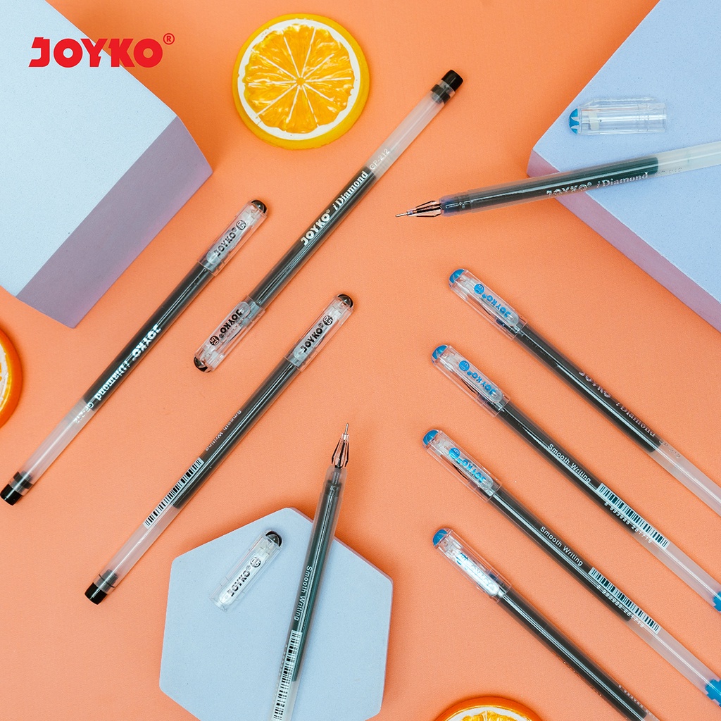 IDOLAKU Pulpen Joyko GP 212 Set 3 Hitam ( Isi 3 Pcs)