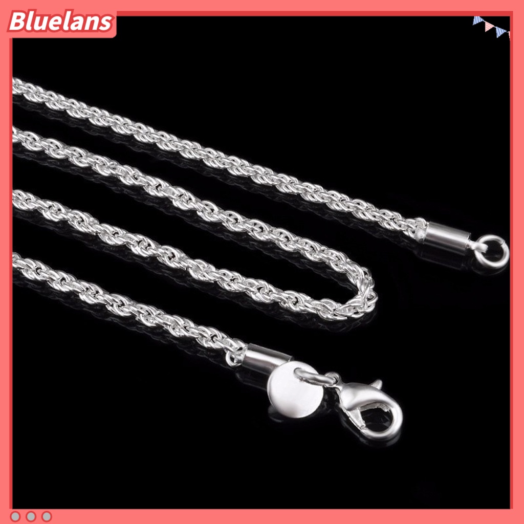 [BLS] Unisex Fashion 18-30 Inci Kalung Rantai Memutar Liontin Perhiasan Hadiah Untuk Pacaran