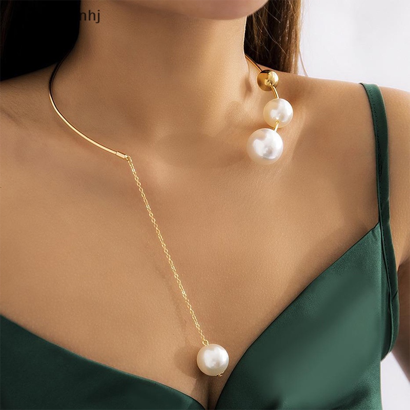 Mornin Elegan Pembukaan Adjustable Mutiara Choker Kalung Rantai Klavikula Fashion Kalung Untuk Wanita Perhiasan Pernikahan Kerah id