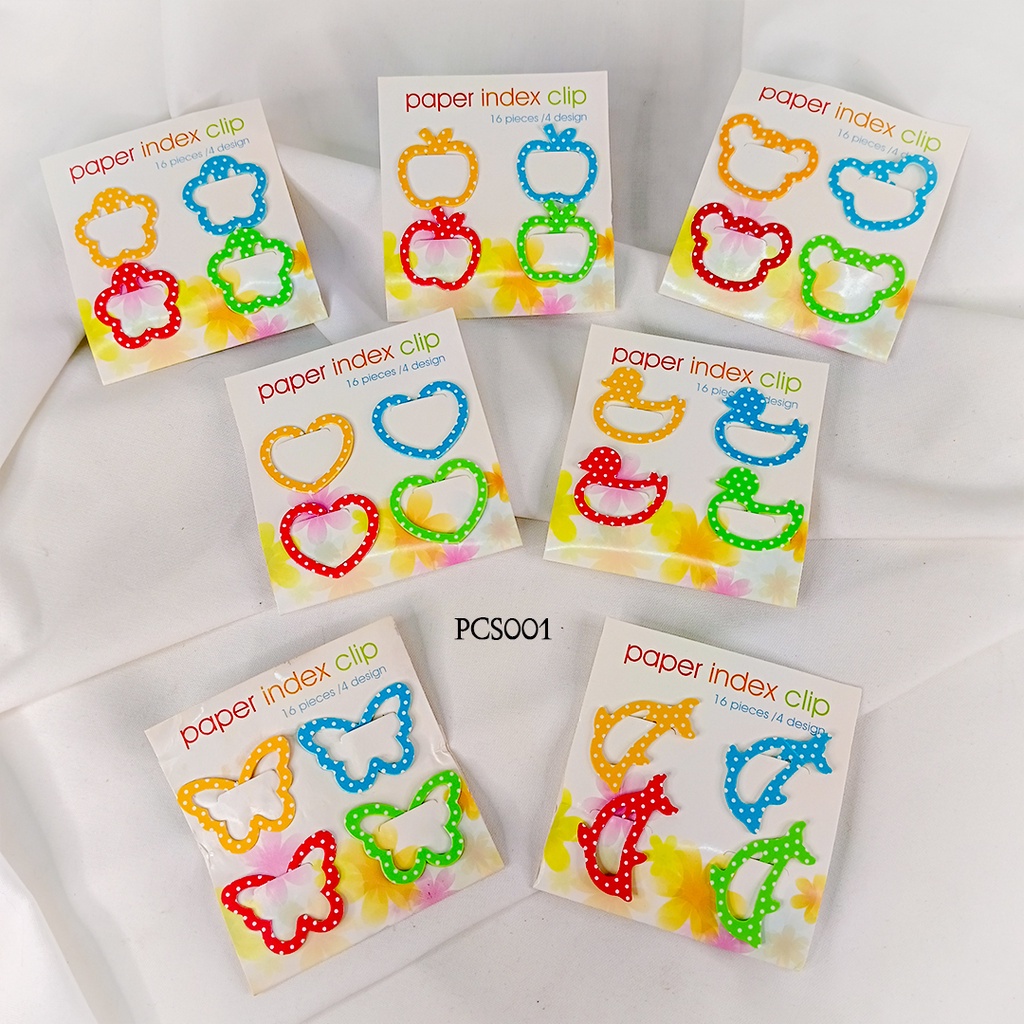 

[LEVENTIS] Clip Paper Index Klip Penjepit Kertas Bentuk 16pcs PCS-RA001B