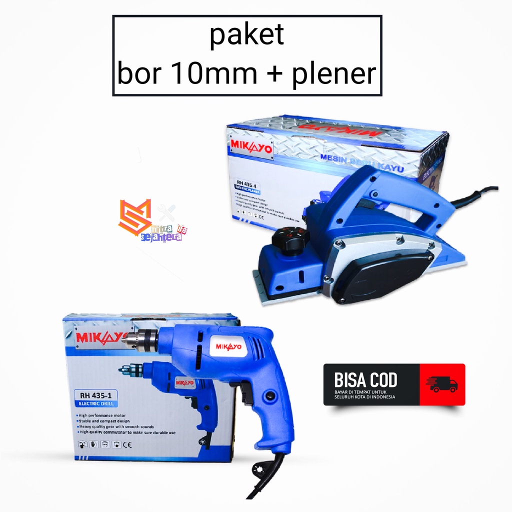 PROMO PAKET TUKANG KAYU!!! Mesin Grinda  + Mesin Bor 10mm  + circular ryu circular saw  + planer Mikayo