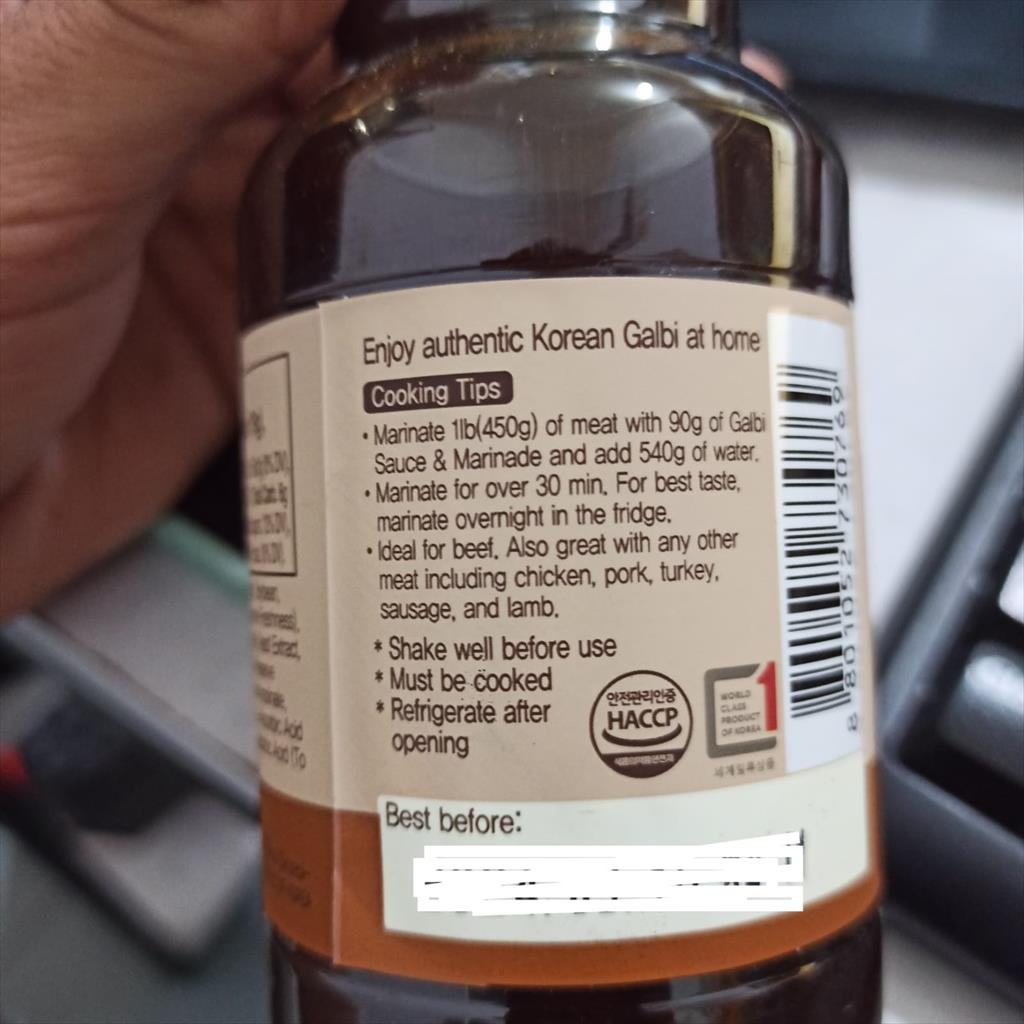 Chung Jung One Beef Galbi Sauce Marinade 280 Gr Saus Marinasi Ribs Bbq