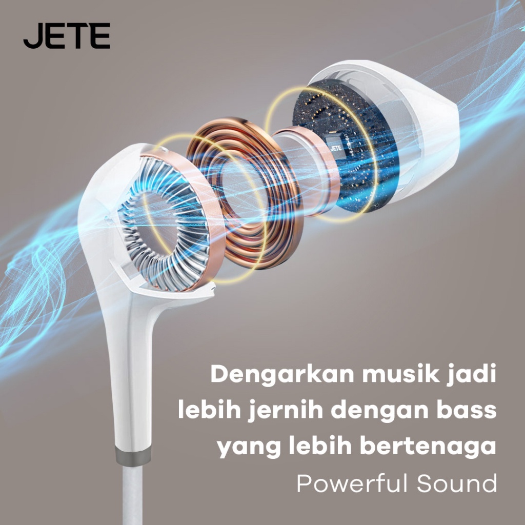 Headset Earphone Lightning JETE Classic 2 - Garansi 2 Tahun