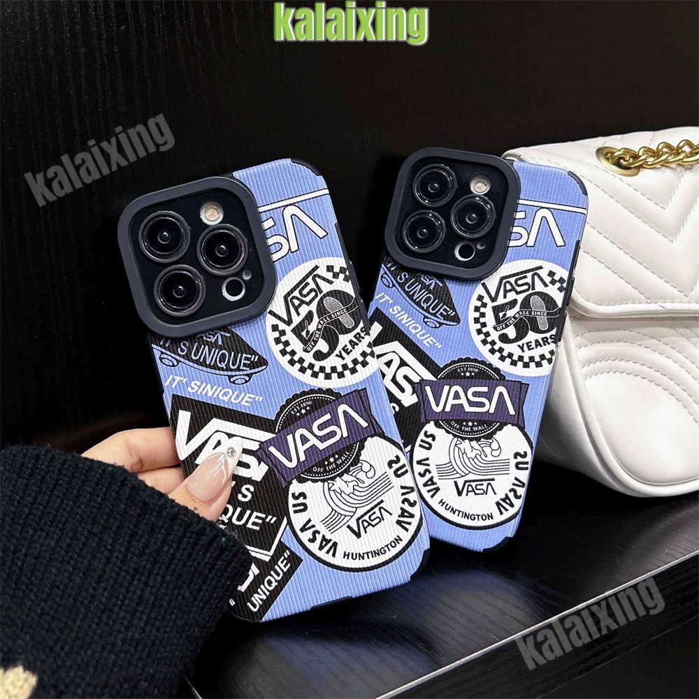 IPHONE Soft Case VANS Biru Untuk Iphone11 12 13 14 Pro Max14 Plus Xs Max X XR 78 Plus Soft Cover Belakang
