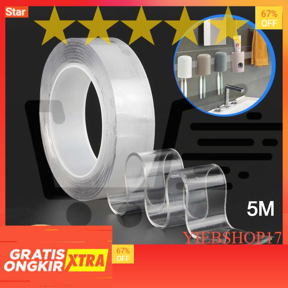 

SzGlue Double Tape Perekat No Trace Washable Sticker - J007