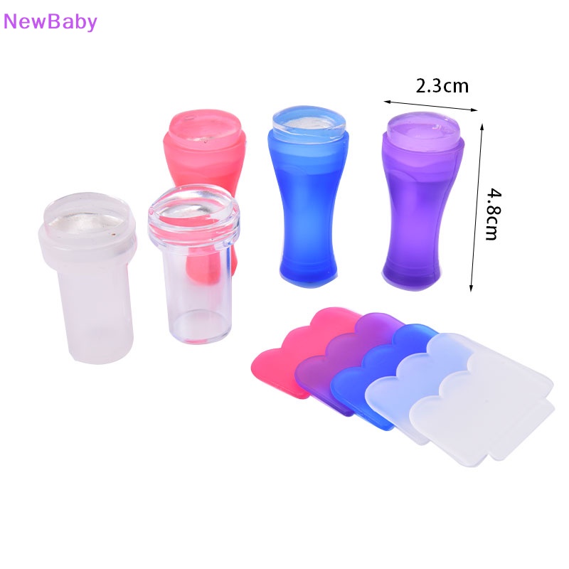 Newbaby Easy-French Nail Stamper Monocle Jelly Print Silikon Transfer Print Scraper ID