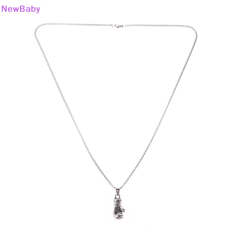 Newbaby Kalung Rantai Liontin Sarung Tinju Hip Hop Untuk Pria Laki Laki Gaya Street Rock ID