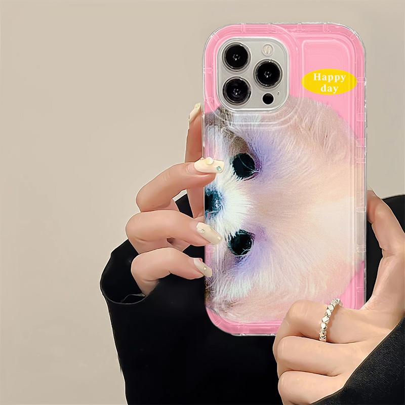 IPHONE Soft Phone Case Kompatibel Untuk Iphone14 13 11 12 Pro XS Max X Xr7 +8 Plus Casing Anjing Lucu TPU Silikon Shockproof Cover